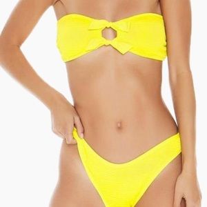 L Space Kristen Bandeau Bikini Top - Canary Yellow